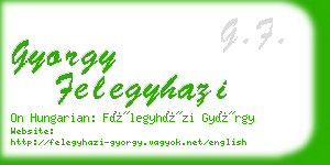 gyorgy felegyhazi business card